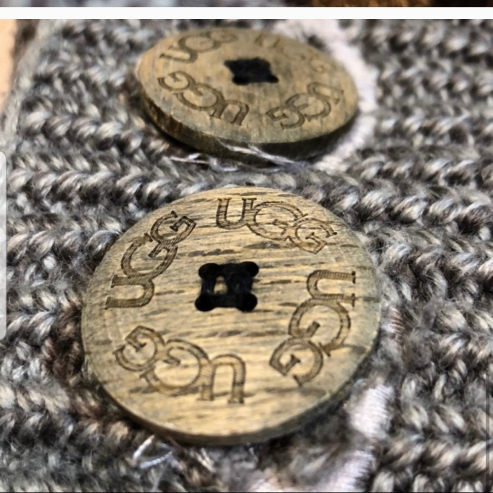 Authentic UGG gray Cardi Button boots